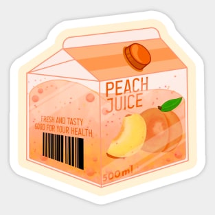 Fresh Peach Juice Sticker